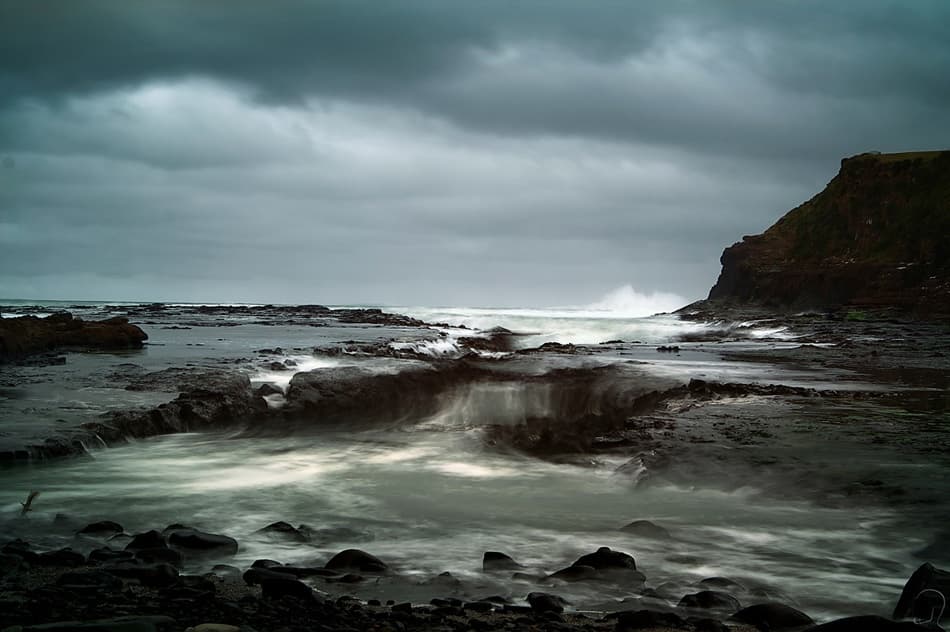Dramatic Coastal Waters by ArtFiction (Andre Gehrmann) — canvas wall art
