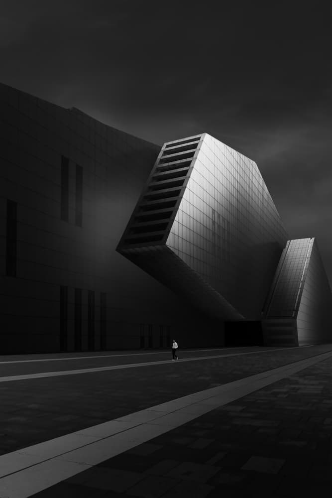 Modern Geometric Solitude by Olavo Azevedo — canvas wall art