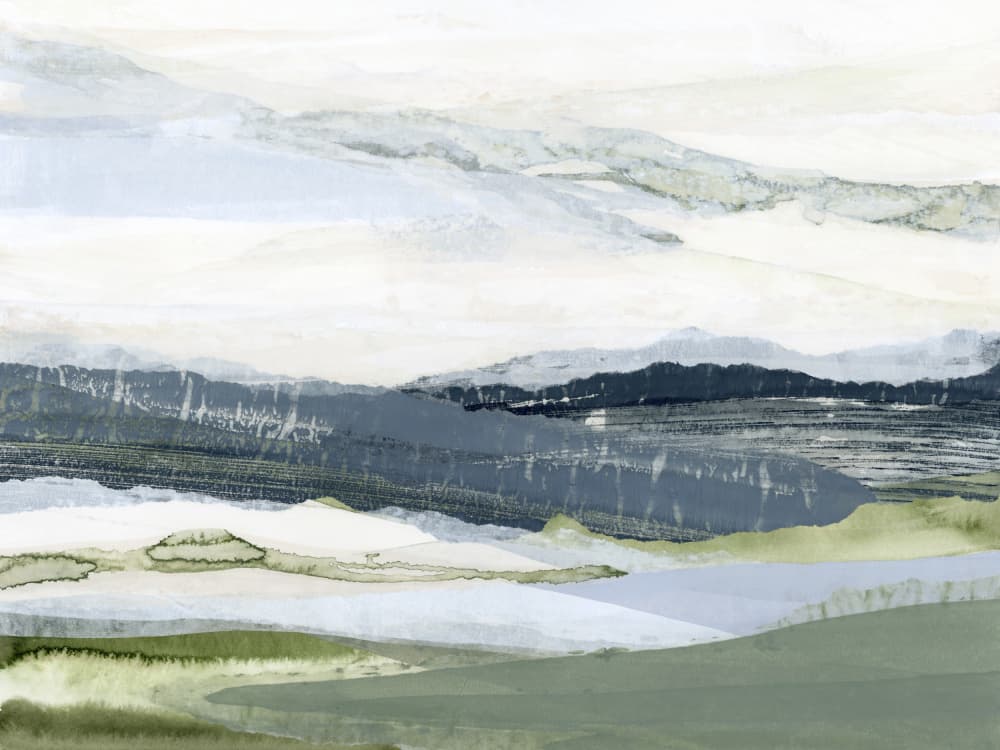 Serene Abstract Landscape by Lara Eckerman — canvas wall art