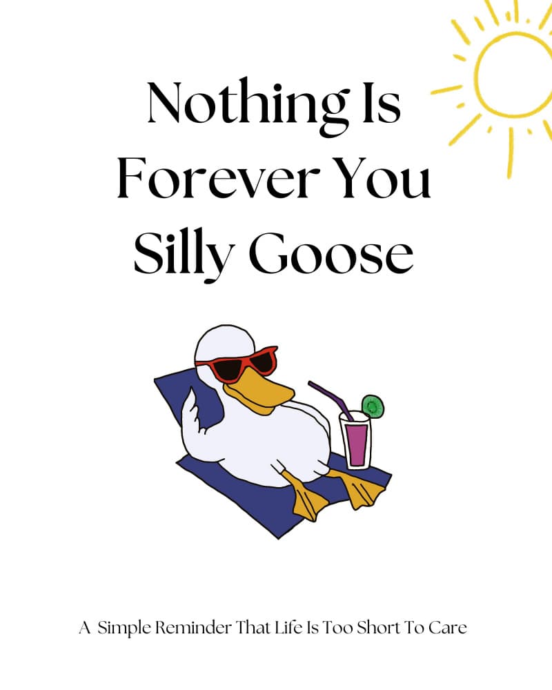 Silly Goose Summer Chill by Nazma Khokhar — canvas wall art