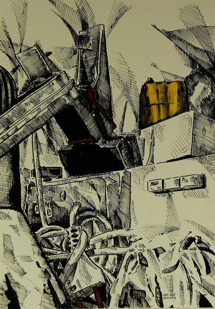 Industrial Machine Abstract by Kulik — canvas wall art