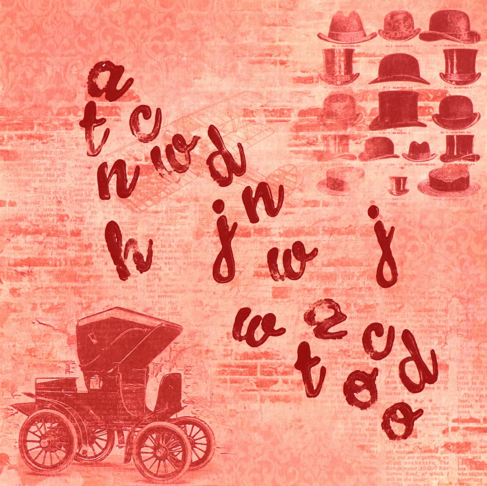 Vintage Car Dapper Hats by Santhosh ch — canvas wall art