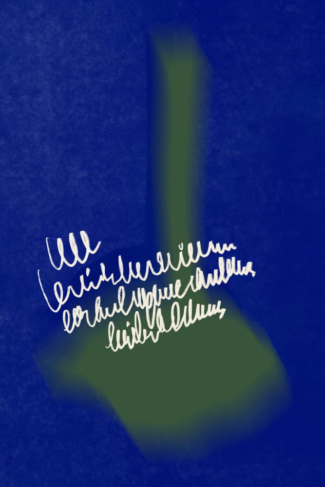 Abstract Green Glow Lines by Little Dean — canvas wall art