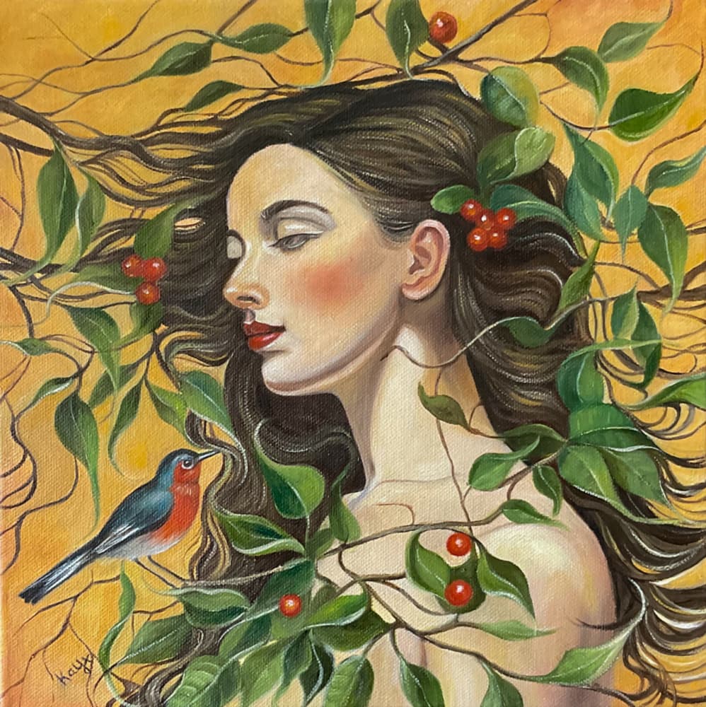 Serene Forest Woman by Kay Shanley — canvas wall art