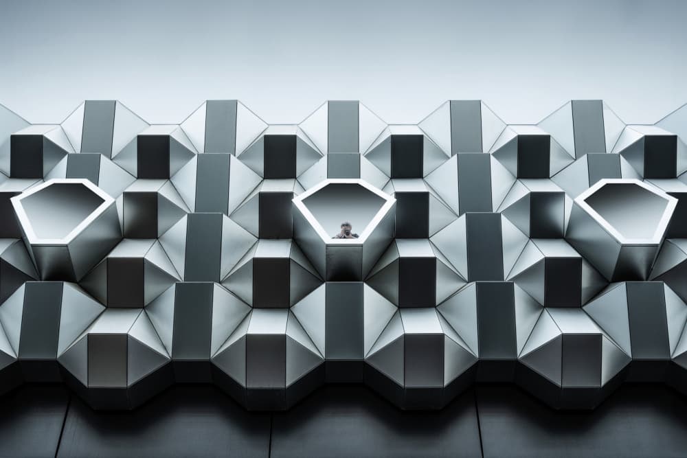 Geometric Observer by fotomarion — canvas wall art
