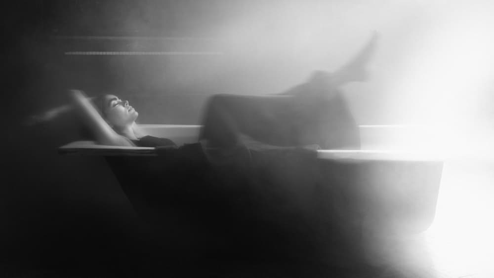 Ethereal Bath Serenity by Hooman Sedaghi — canvas wall art