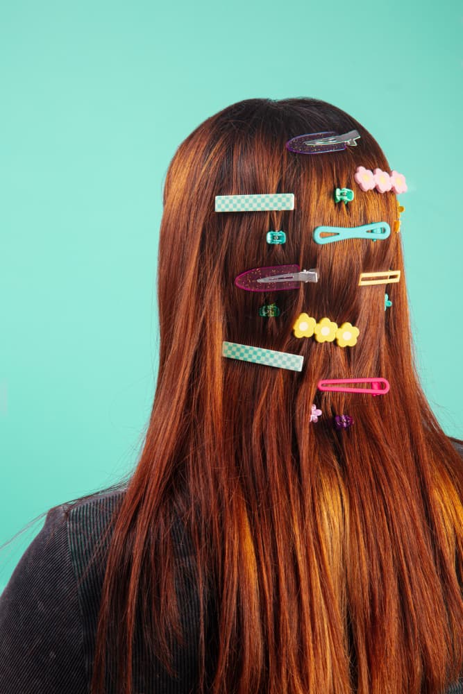 Colorful Hair Clip Style by Julia Ramiro — canvas wall art
