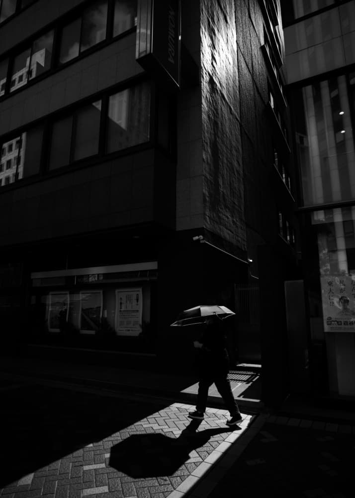 Urban Light and Shadow by Satoshi Hata — canvas wall art