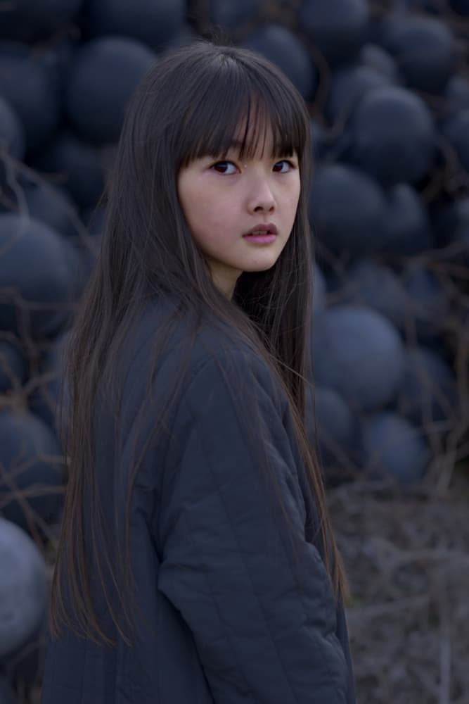 Young Girl's Dark Gaze by Miharu † — canvas wall art