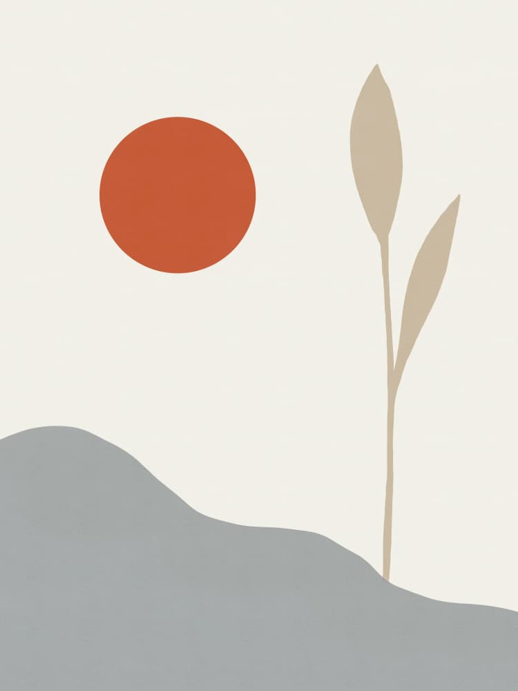 Minimal Desert Landscape by Little Dean — canvas wall art
