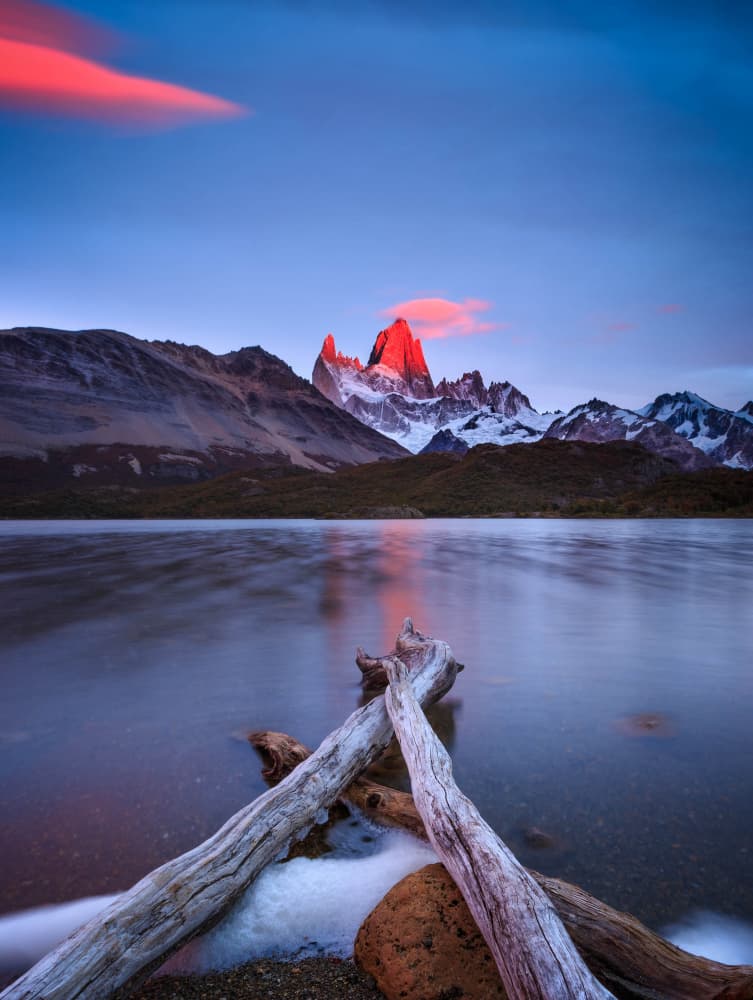 Alpine Glow Lake Reflection by Raimondo Restelli — canvas wall art