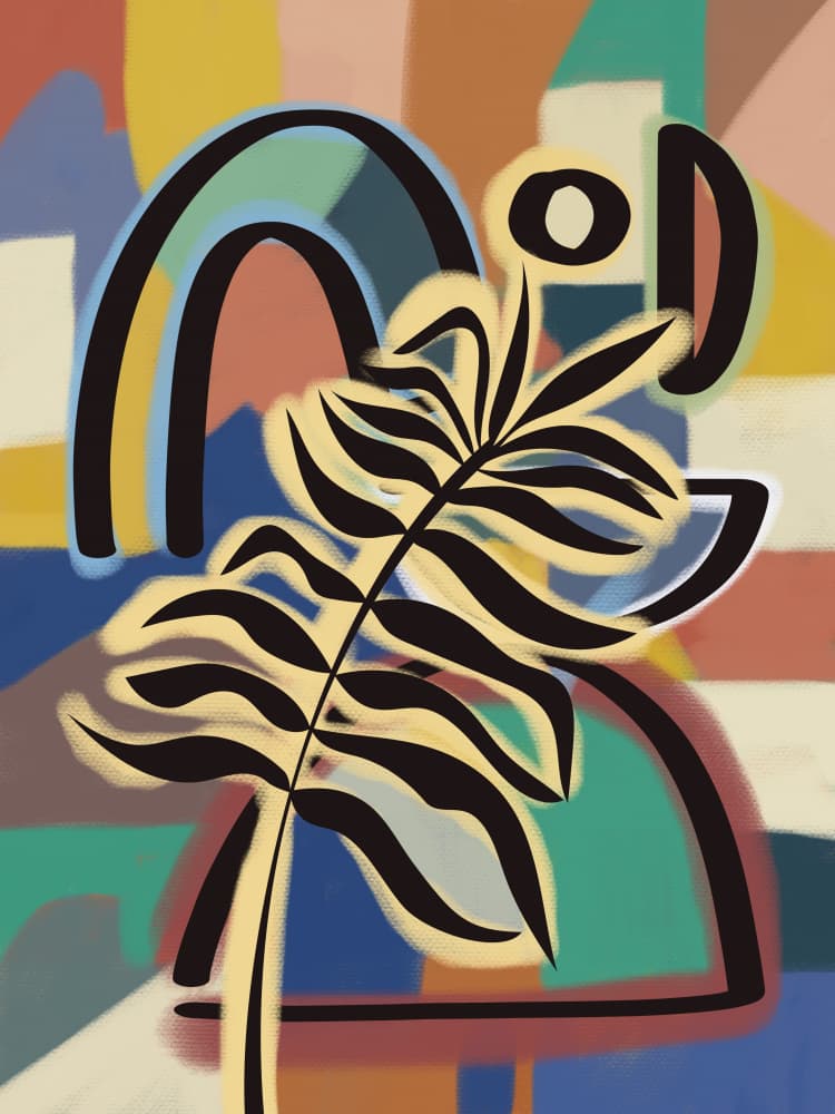 Modern Botanical Abstract by Little Dean — canvas wall art