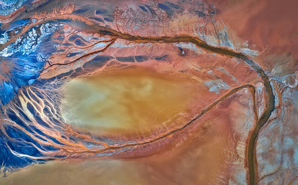 Vibrant River Delta by Mei Xu — canvas wall art