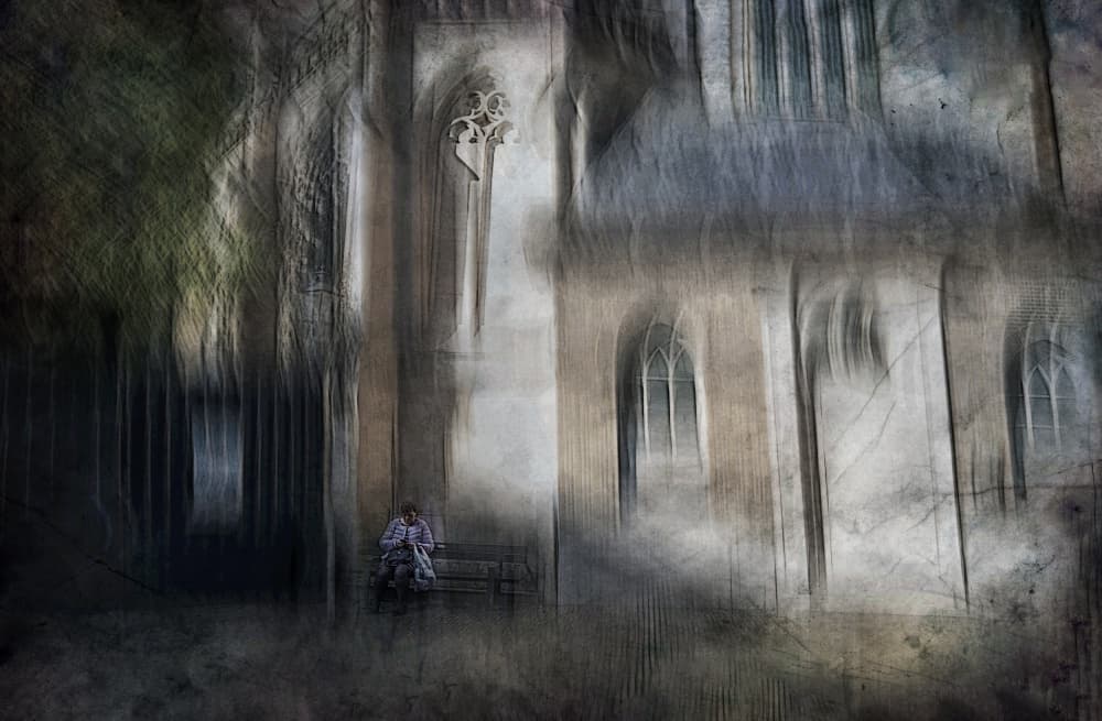Dreamy Gothic Solitude by Jan van der Linden — canvas wall art