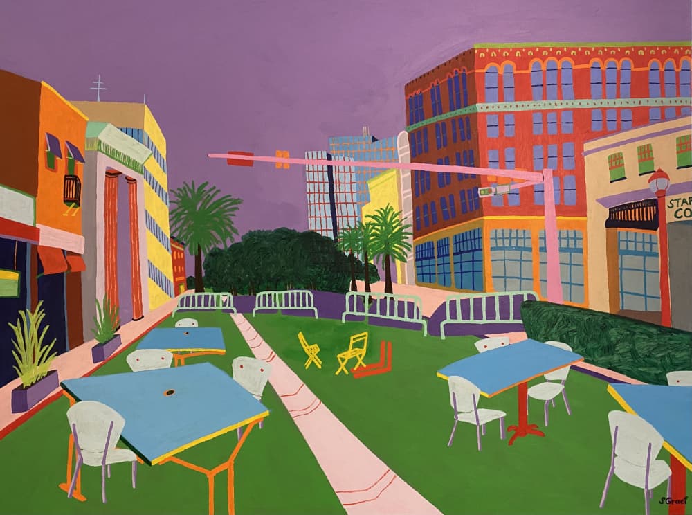 Downtown Clearwater by Sue Graef — canvas wall art