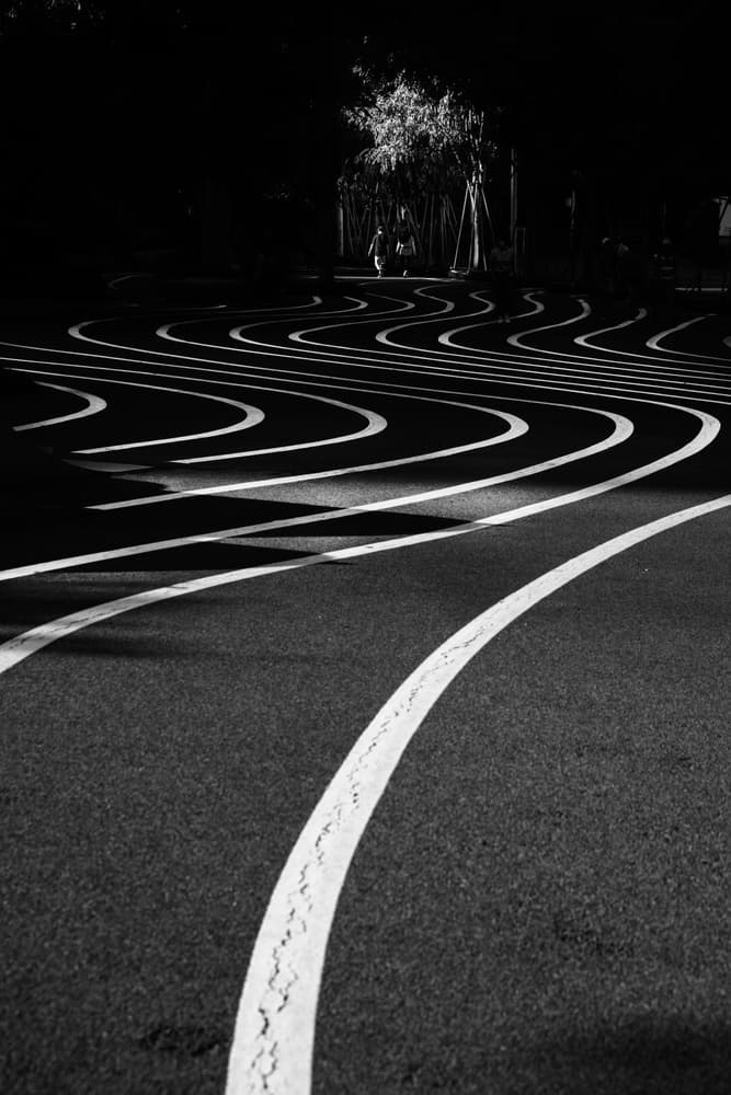 Winding Path Lines by Ke Liu — canvas wall art
