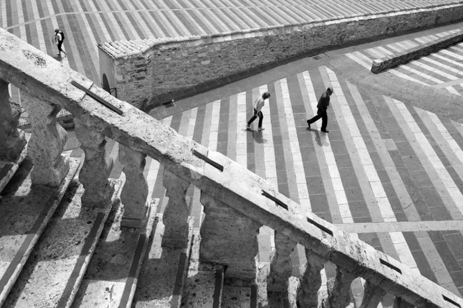 Urban Walkway Stripes by Jure Kravanja — canvas wall art
