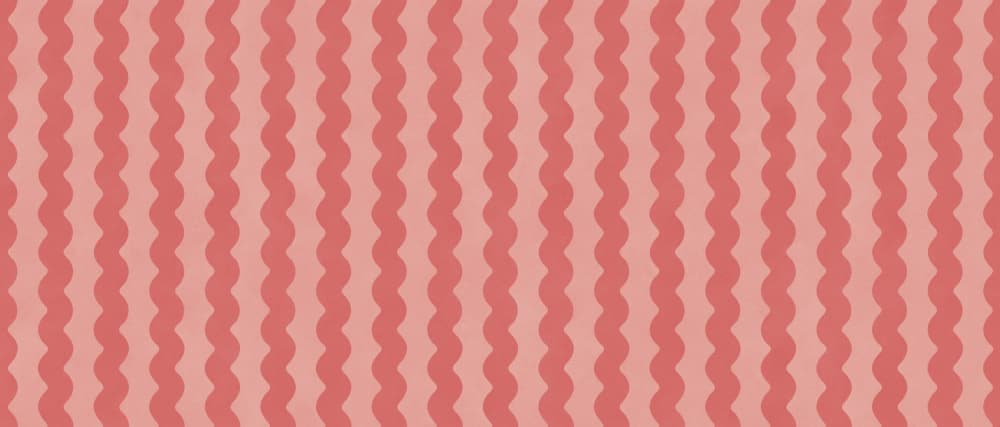 Wavy Pink Stripes by Vitor Costa — canvas wall art