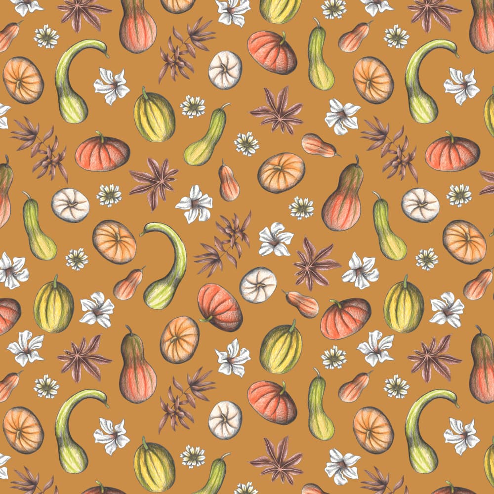 Autumn Harvest Bounty by Cecilia Battaini — canvas wall art