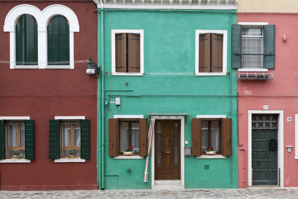 Colorful European Houses by Paolo Bolla — canvas wall art