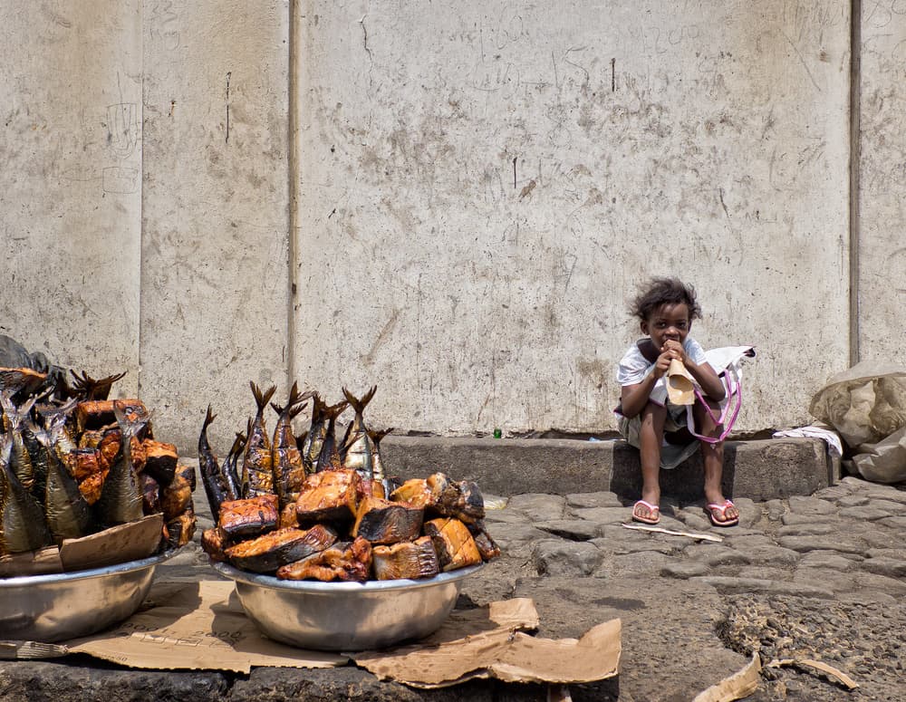 Street Market Child by Lorenzo Grifantini — canvas wall art