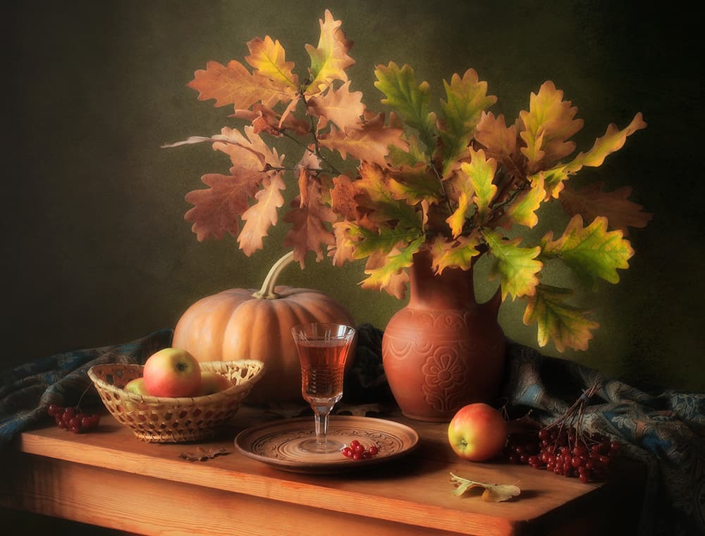 Autumn Pumpkin Still Life by Tatyana Skorokhod — canvas wall art