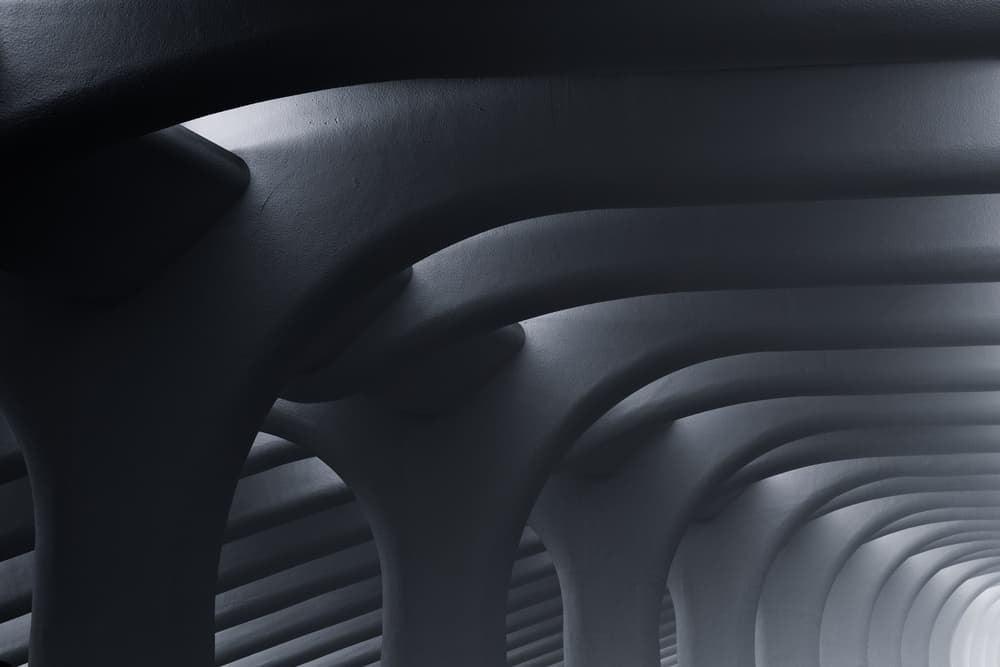 Abstract Archway Tunnel by Henry Zhao — canvas wall art