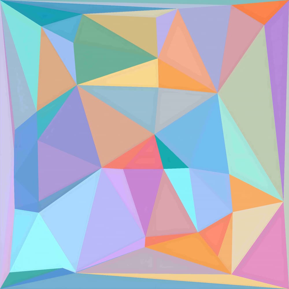 Pastel Geometric Triangles by Josie George — canvas wall art