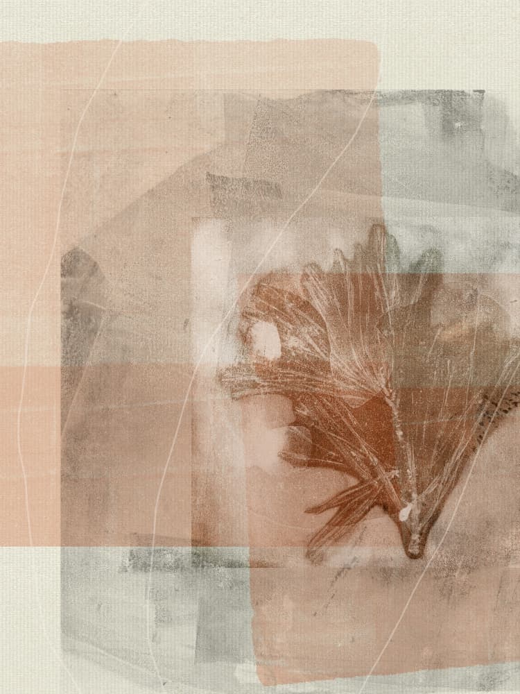 Earthy Abstract Leaf by Dina Dankers — canvas wall art