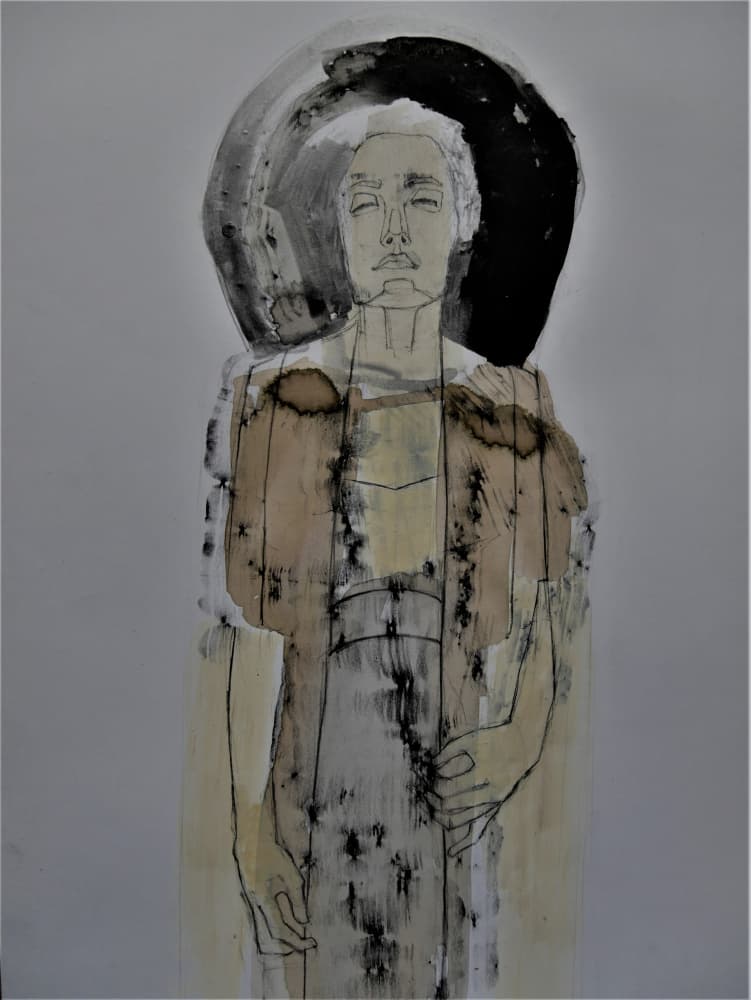 Serene Abstract Portrait by Doris Schmitz — canvas wall art