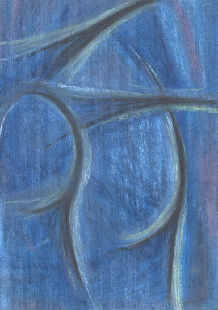 Sensual Blue Forms by Kulik — canvas wall art