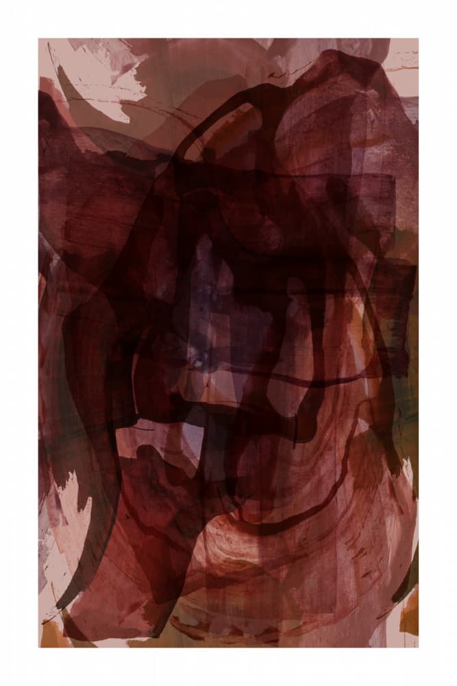 Deep Crimson Flow by cartissi — canvas wall art