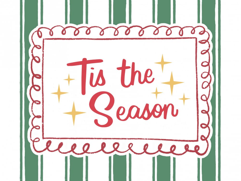 Tis The Season by Jolly and Dash — canvas wall art