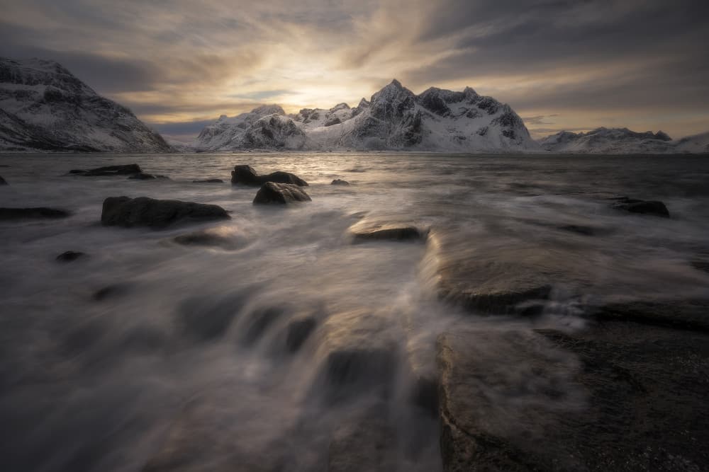 Nordic Winter Coast by Carlos Gonzalez — canvas wall art