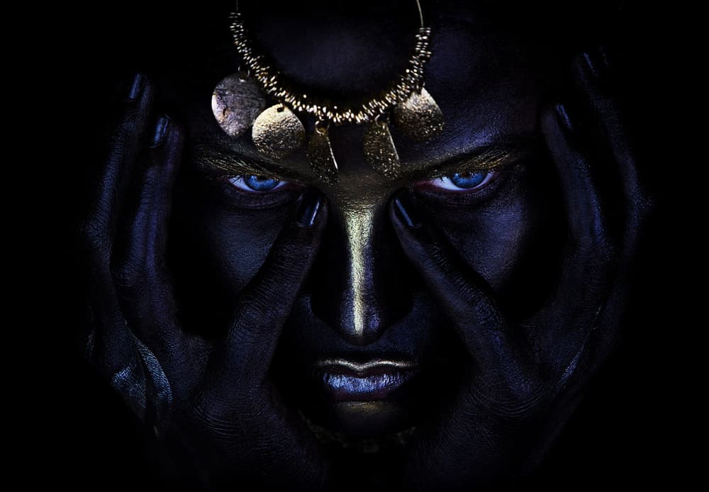 Dark Gold Gaze by Ivan Kovalev — canvas wall art
