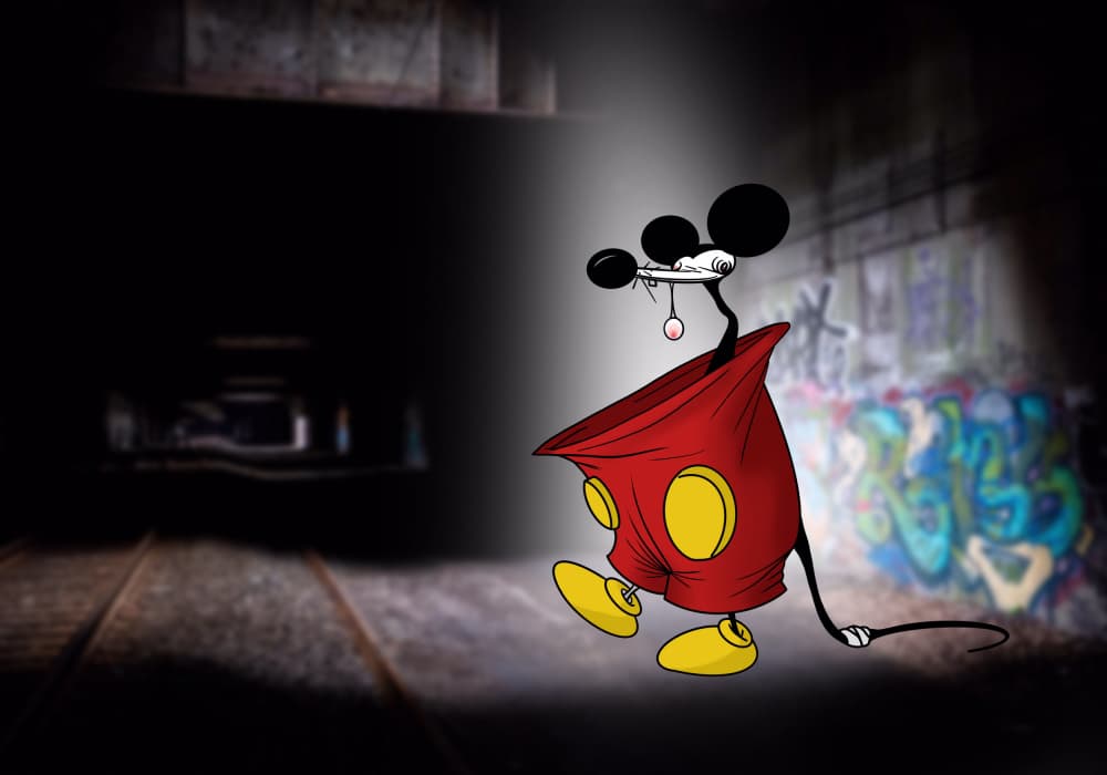 Gritty Tunnel Mouse by Tomas Härstedt — canvas wall art