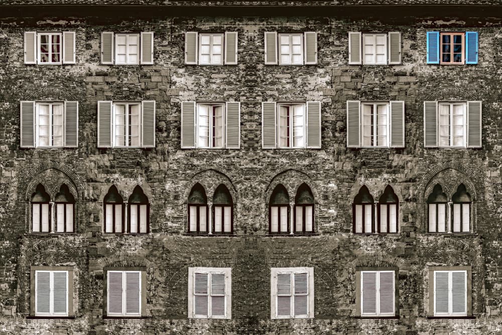 Old House Facade by Miro Susta — canvas wall art