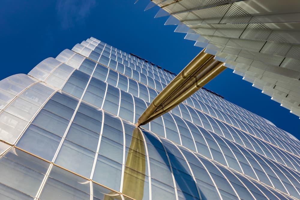 Modern Building Curves by Franco Tessarolo — canvas wall art