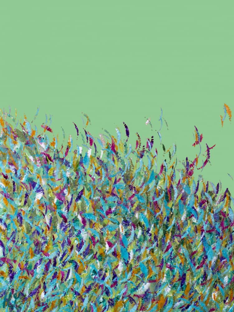 Vibrant Abstract Nature by Helen Joynson — canvas wall art