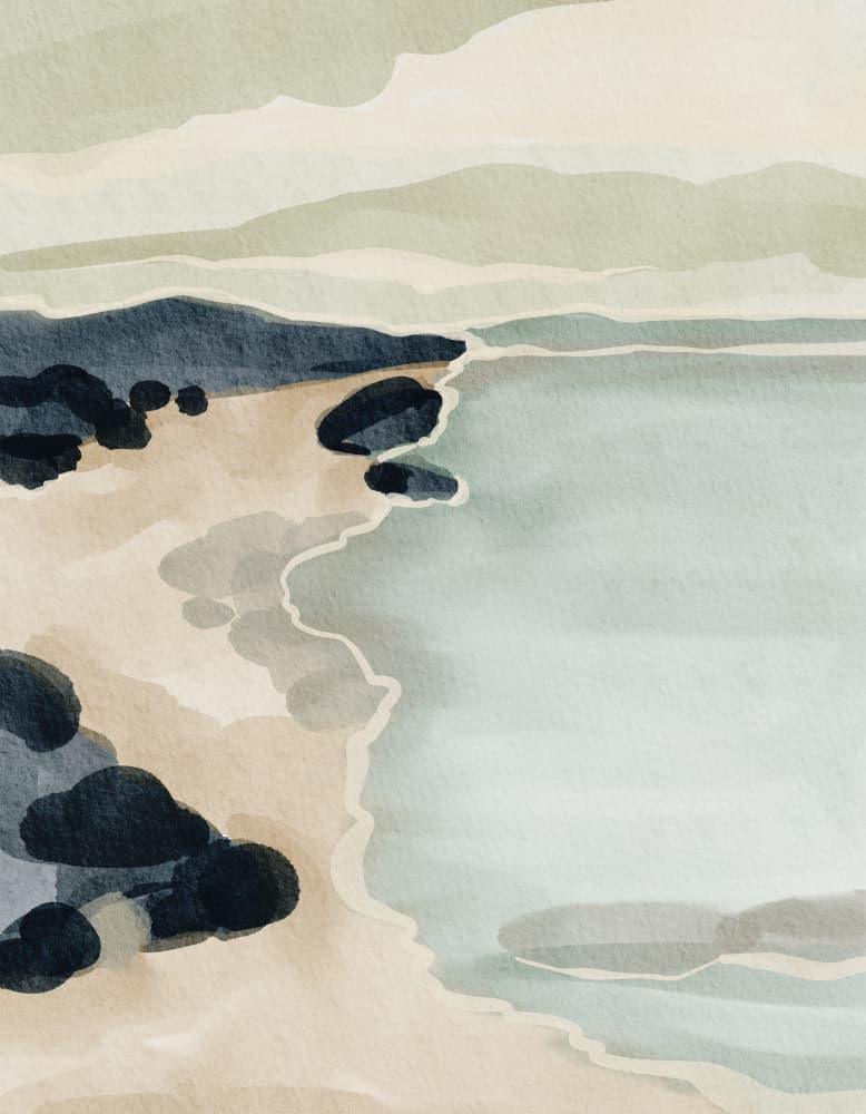 Coastal Serenity by Nikita Jariwala — canvas wall art