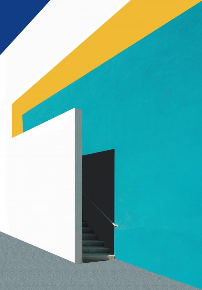 Modern Color Block Architecture by Arnon Orbach — canvas wall art