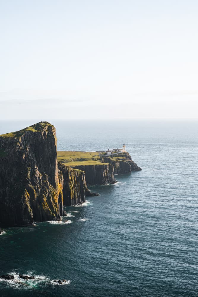 Majestic Coastal Lighthouse by Henrike Schenk — canvas wall art