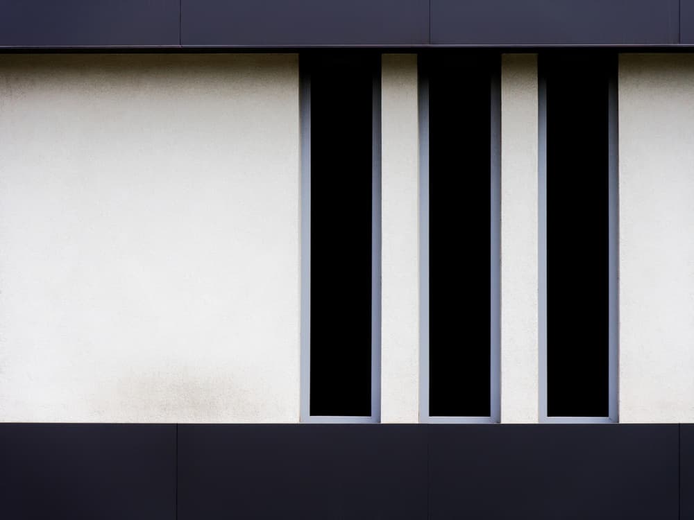 Modern Geometric Facade by Marius Surleac — canvas wall art