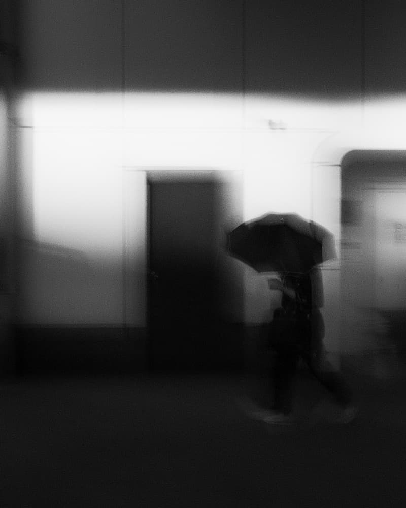 Solitary Umbrella Walk by Kenta Tamura — canvas wall art