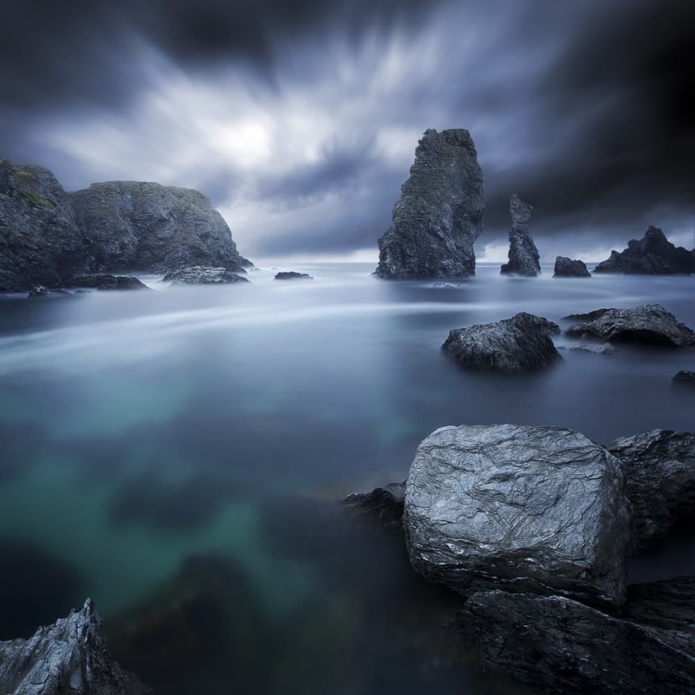 Dramatic Ocean Stacks by Sebastien DEL GROSSO — canvas wall art
