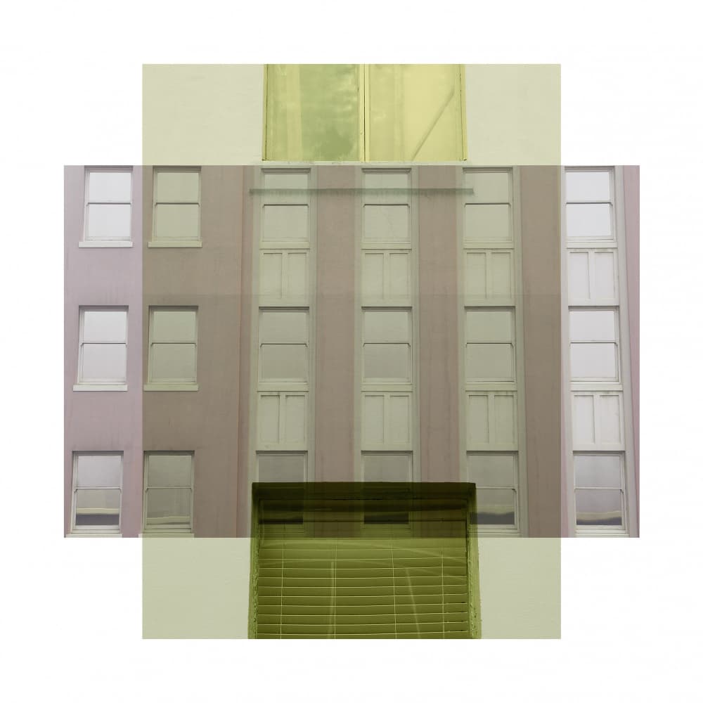 Layered Building Facade by Diana Jahns — canvas wall art