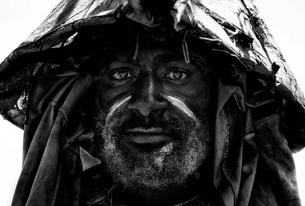 Intense Hooded Gaze by Joxe Inazio Kuesta Garmendia — canvas wall art