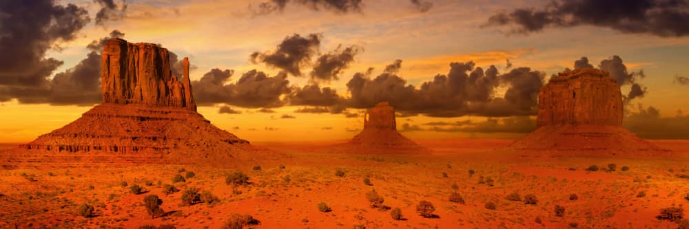 Red Rock Desert Sunset by Melanie Viola — canvas wall art
