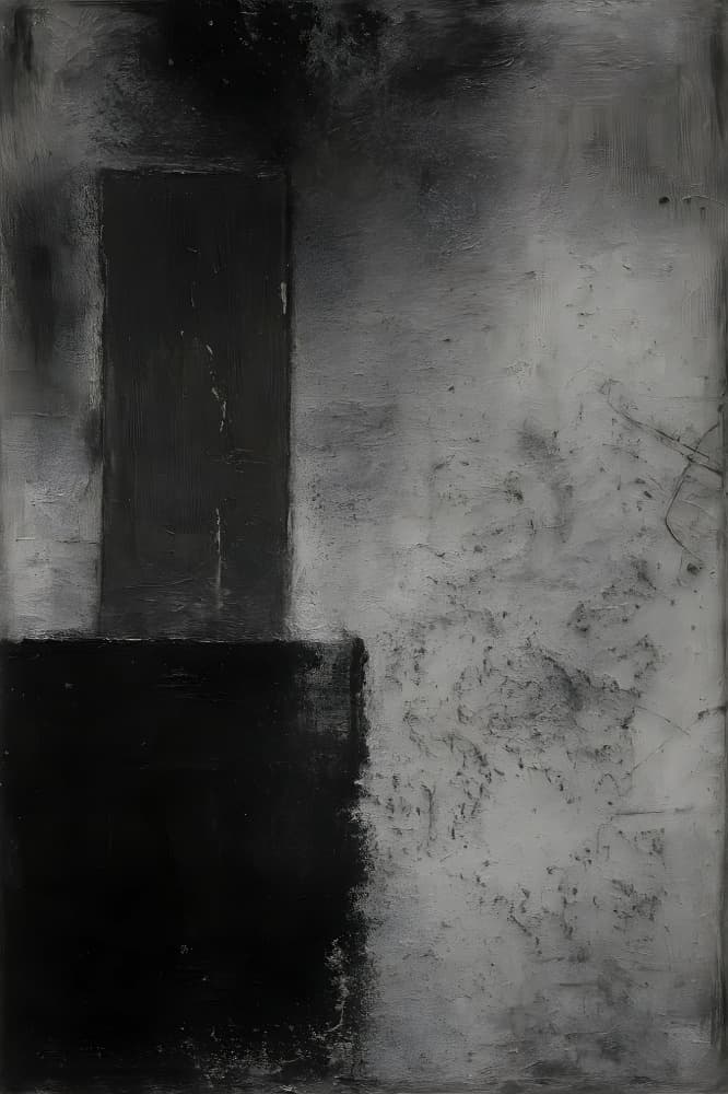 Modern Monochrome Shapes by HUGO — canvas wall art