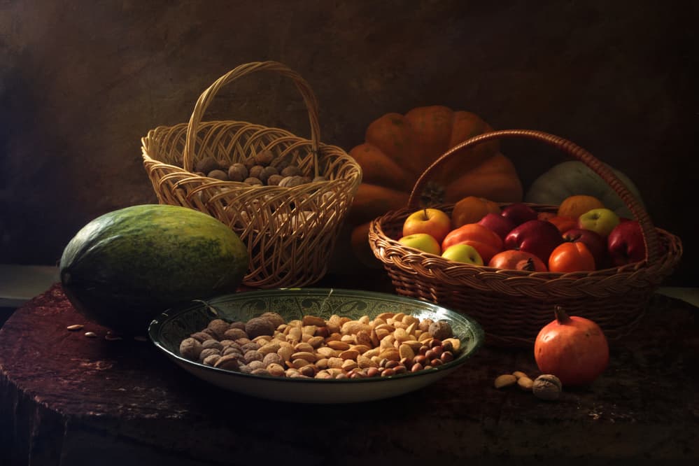 Autumn Fruit Still Life by UstinaGreen — canvas wall art